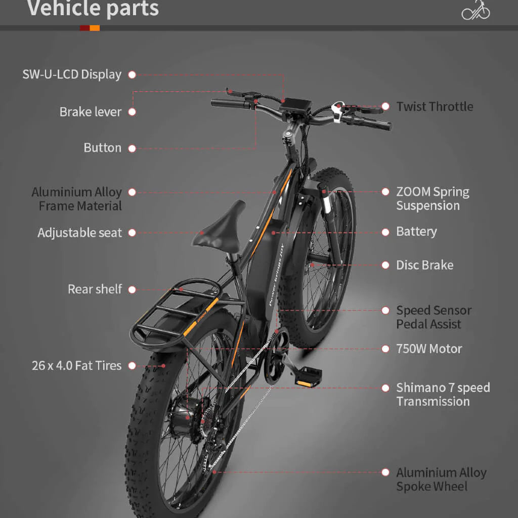 750W Electric Mountain Bike S07-B